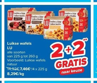 Carrefour Luikse wafels lu aanbieding