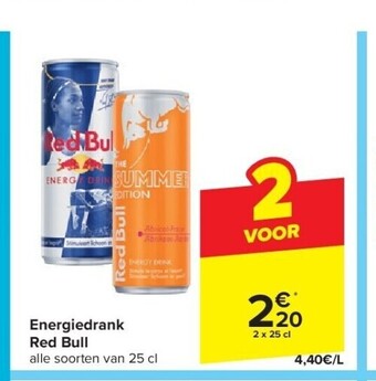 Carrefour Energiedrank red bull aanbieding
