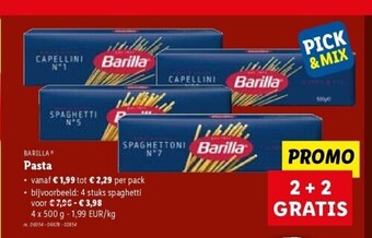 Lidl Pasta aanbieding