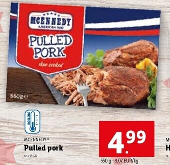 Lidl Pulled pork aanbieding