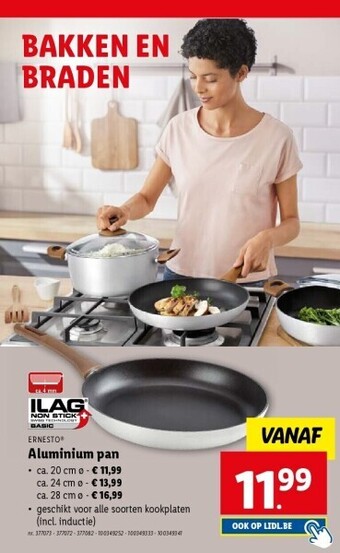 Lidl Aluminium pan aanbieding