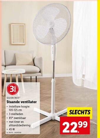 Lidl Staande ventilator aanbieding
