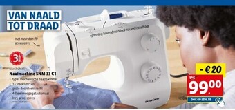 Lidl Naaimachine snm 33 c1 aanbieding