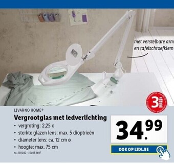 Lidl Vergrootglas met ledverlichting aanbieding