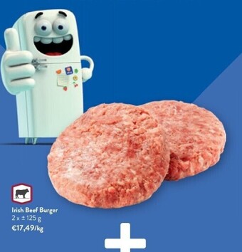OKay Irish beef burger 2 x ± 125 g aanbieding