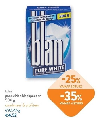 Blan pure white bleekpoeder 500 g