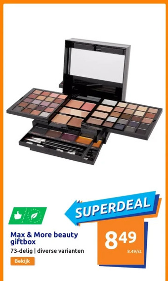 Action Max & more beauty giftbox aanbieding