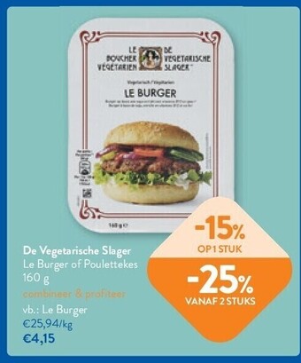 OKay De vegetarische slager le burger of poulettekes 160 g aanbieding