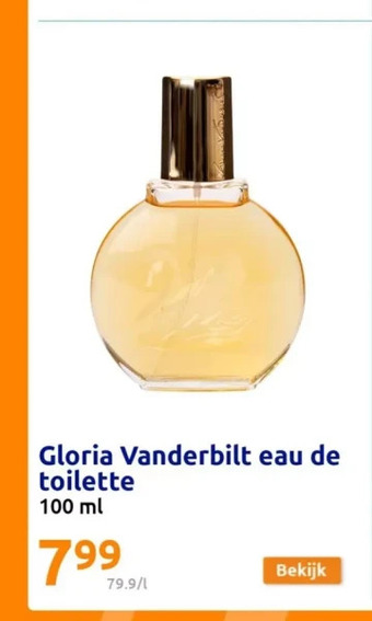 Action Gloria vanderbilt eau de toilette 100 ml aanbieding