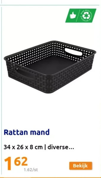 Action Rattan mand aanbieding