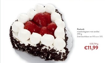OKay Roelandt moederdagtaart met aardbei 390 g aanbieding