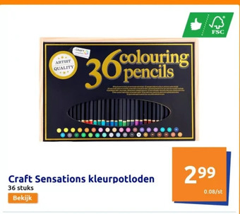 Action Craft sensations kleurpotloden aanbieding
