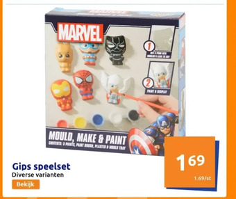 Action Gips speelset aanbieding