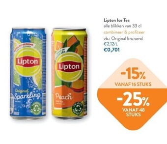OKay Lipton ice tea alle blikken van 33 cl aanbieding