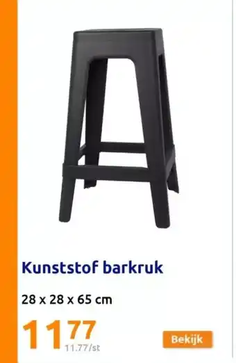 Action Kunststof barkruk aanbieding