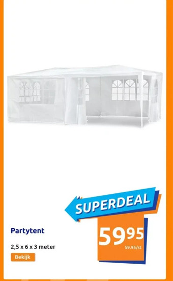 Action Partytent aanbieding