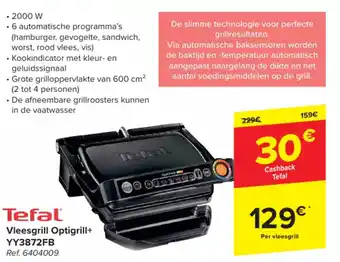 Tefal Vleesgrill Optigrill+ YY3872FB Ref. 6404009