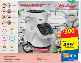Carrefour Multifunctionele keukenrobot Companion YY5178FG Ref. 6965153 aanbieding