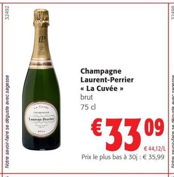 Colruyt Champagne Laurent-Perrier << La Cuvée >> brut 75 cl aanbieding