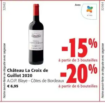 Colruyt Château La Croix de Guillot 2020 A.O.P. Blaye - Côtes de Bordeaux aanbieding