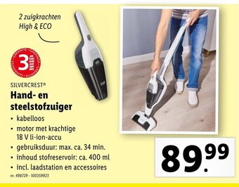 SILVERCREST Hand- en steelstofzuiger