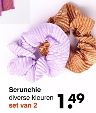 Wibra Scrunchie aanbieding