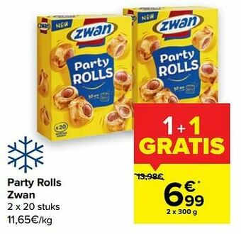 Carrefour Party rolls zwan aanbieding