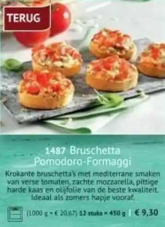 Bruschetta pomodoro-formaggi