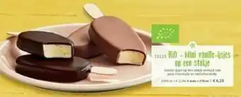 Bofrost Bio - mini vanille-ijsjes op een stokje aanbieding