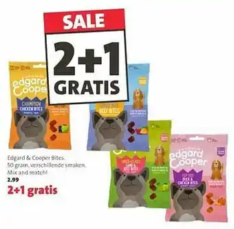 Intratuin Edgard + cooper bites aanbieding