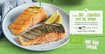 Bio - zalmfilets met vel natuur