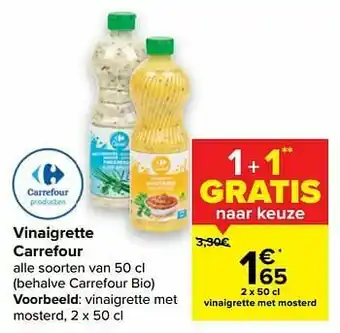 Carrefour Vinaigrette met mosterd aanbieding
