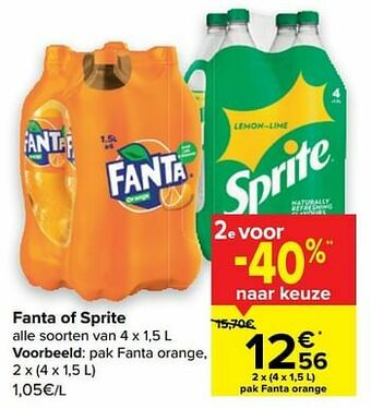 Carrefour Fanta orange aanbieding