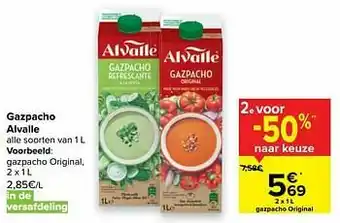 Carrefour Alvalle gazpacho original aanbieding