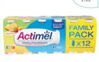 Colruyt Danone Actimel Multifruit 12 x 100 g aanbieding
