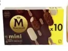 Colruyt Ola Magnum Mini Mini Classic Almondsur 2 emballages White Chocolate 10 x 55 ml aanbieding