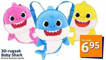 Action 3d-rugzak baby shark aanbieding