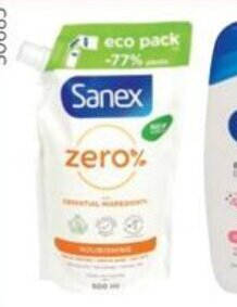 Colruyt Sanex Zero % Nourishing 500 ml aanbieding