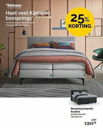 Boxspring autentik kvadrat
