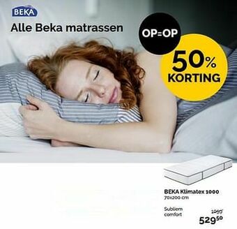 Beter Bed Beka klimatex 1000 aanbieding