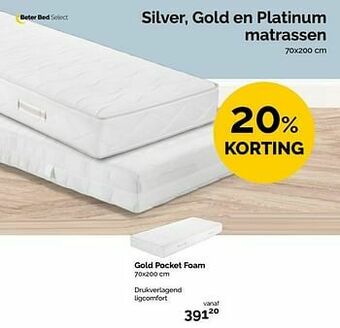 Gold pocket foam