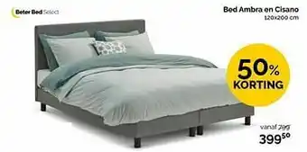 Beter Bed Bed ambra en cisano aanbieding