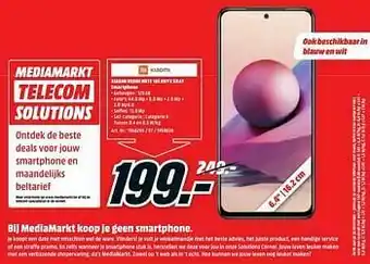 MediaMarkt Xiaomi redmi note 10s onyx gray smartphone aanbieding