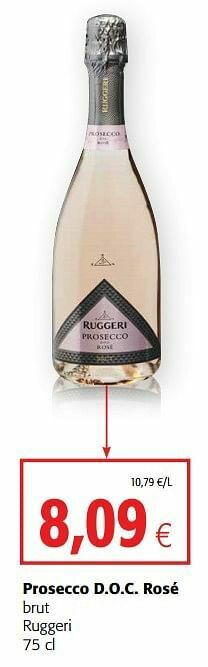 Colruyt Prosecco d.o.c. rosé brut ruggeri aanbieding