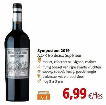 Colruyt Symposium 2019 a.o.p. bordeaux supérieur aanbieding