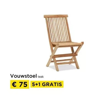 Molecule Vouwstoel teak aanbieding