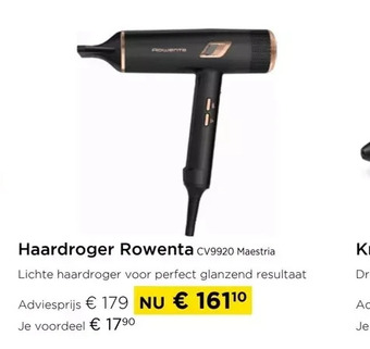 Haardroger rowenta cv9920 maestria