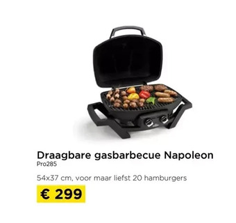 Draagbare gasbarbecue napoleon pro285