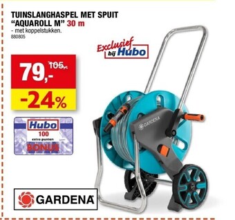 Hubo Tuinslanghaspel met spuit “aquaroll m” 30 m aanbieding
