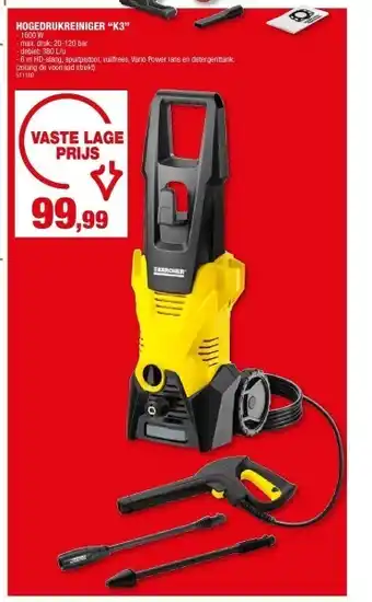 Hubo Hogedrukreiniger “k3” - 1600 w aanbieding